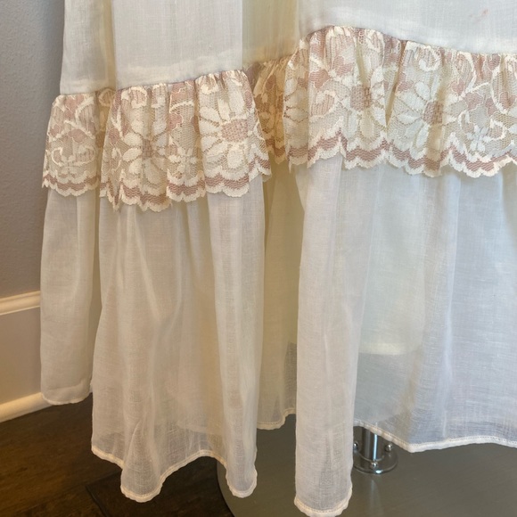 🌺SOLD🌺 Gunne Sax 70s 80s Prairie Corset Wedding Boho Maxi Gown Dress 11 - Picture 11 of 13